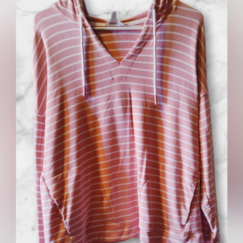 Pink & White Hoodie